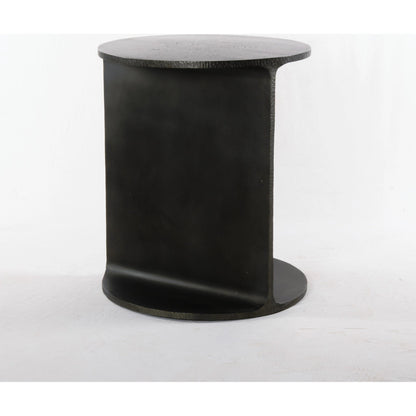 Griffon Side Table by Four Hands in rustic fossil. Made from iron in a modern style.