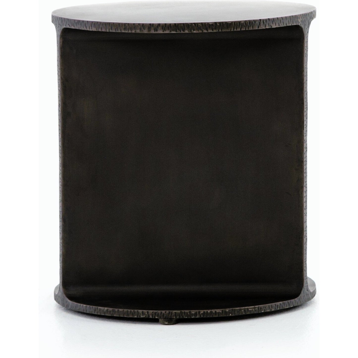 011 SI-1797751 | Additional Silo | Griffon Side Table by Four Hands in rustic fossil. Made from iron in a modern style.