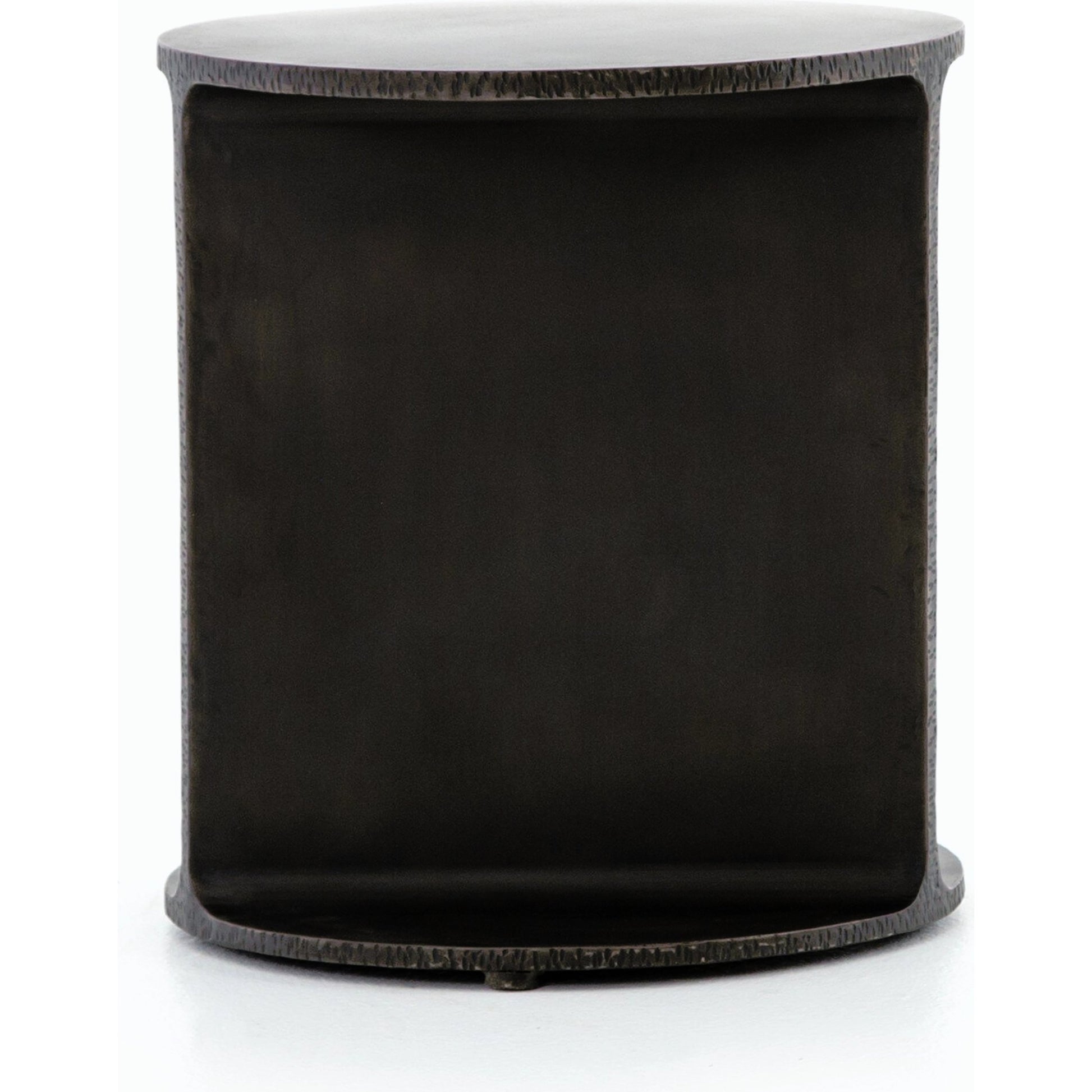 Griffon Side Table by Four Hands in rustic fossil. Made from iron in a modern style.