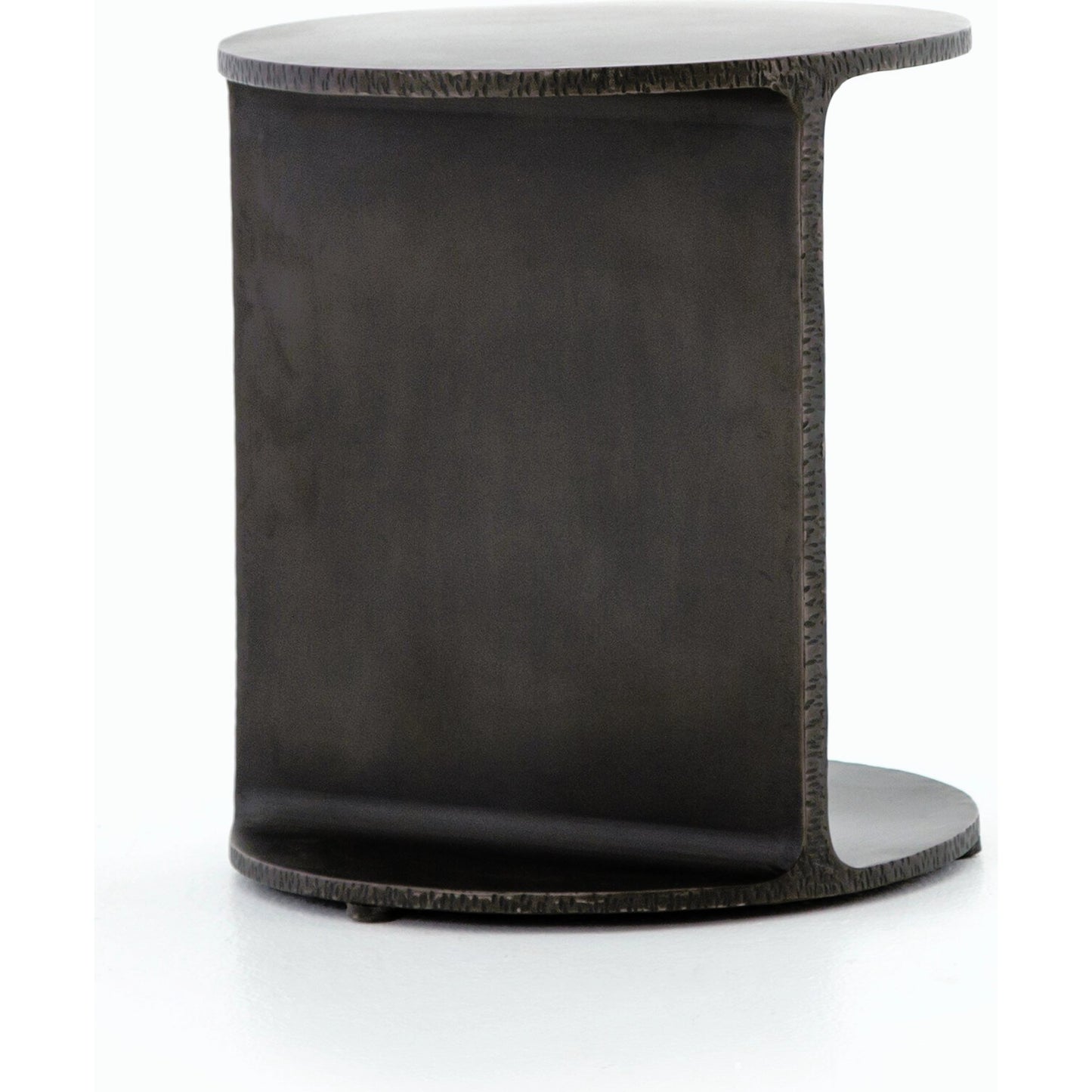 001 SI-1797751 | Primary Silo | Griffon Side Table by Four Hands in rustic fossil. Made from iron in a modern style.