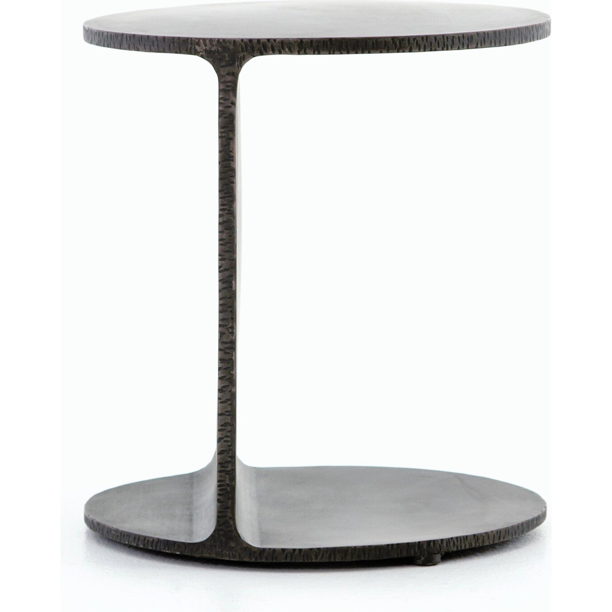 Griffon Side Table by Four Hands in rustic fossil. Made from iron in a modern style.