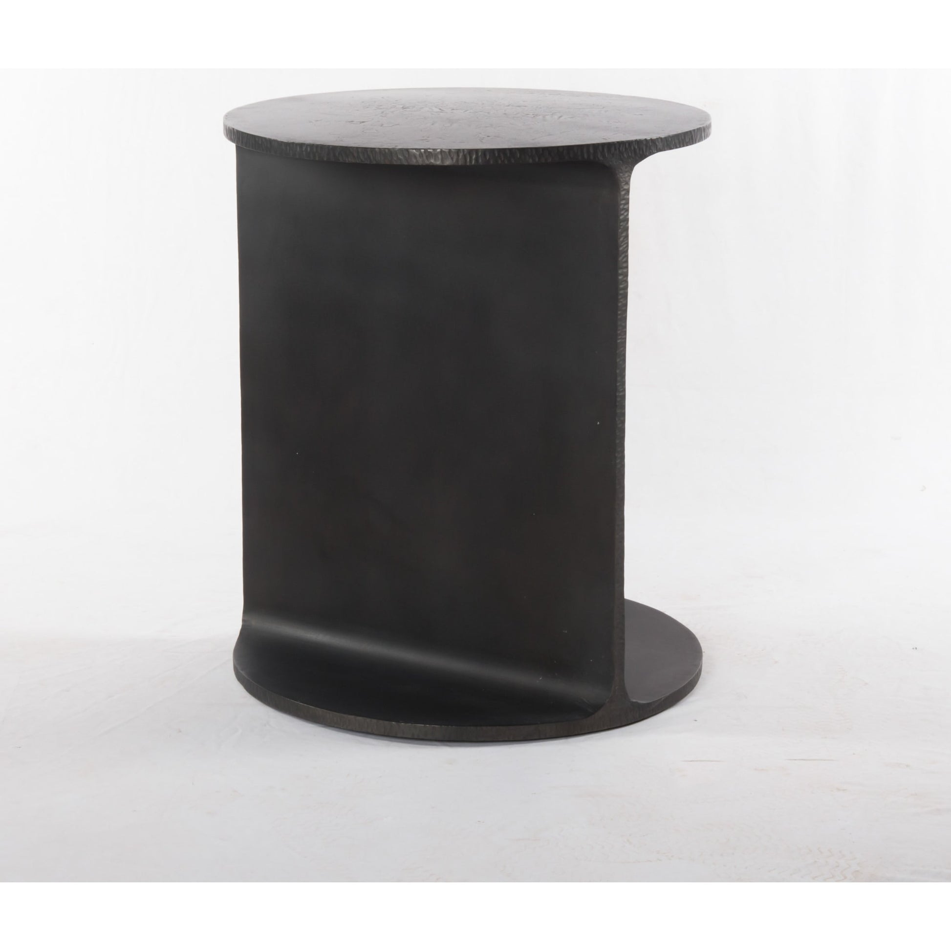 Griffon Side Table by Four Hands in rustic fossil. Made from iron in a modern style.