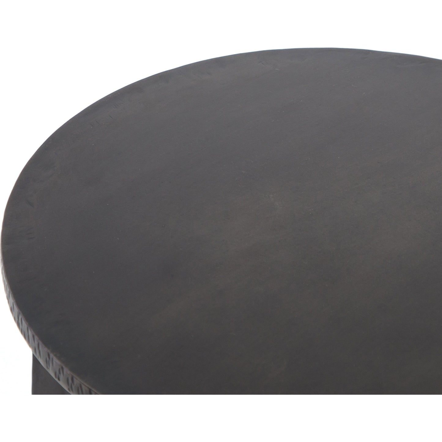 009 SI-1797751 | Additional Silo | Griffon Side Table by Four Hands in rustic fossil. Made from iron in a modern style.