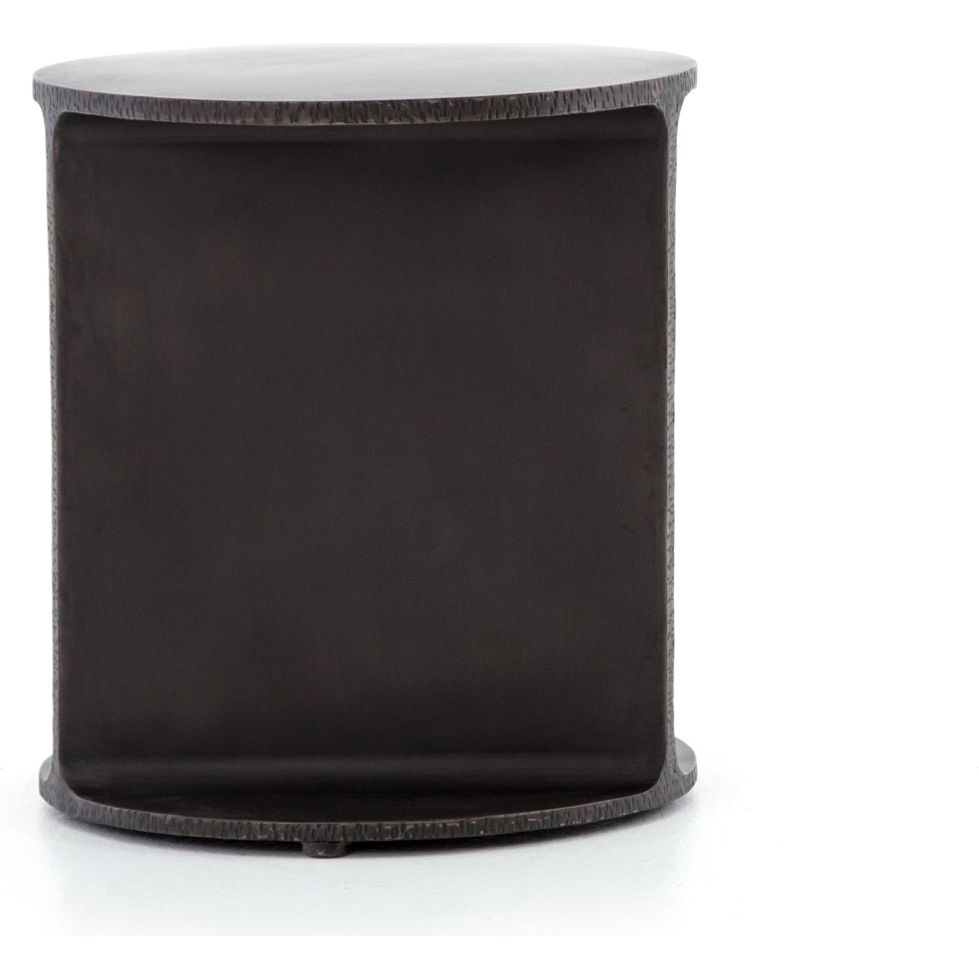 Griffon Side Table by Four Hands in rustic fossil. Made from iron in a modern style.