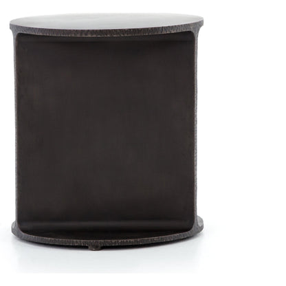 Griffon Side Table by Four Hands in rustic fossil. Made from iron in a modern style.