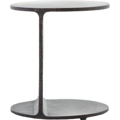 Griffon Side Table by Four Hands in rustic fossil. Made from iron in a modern style.