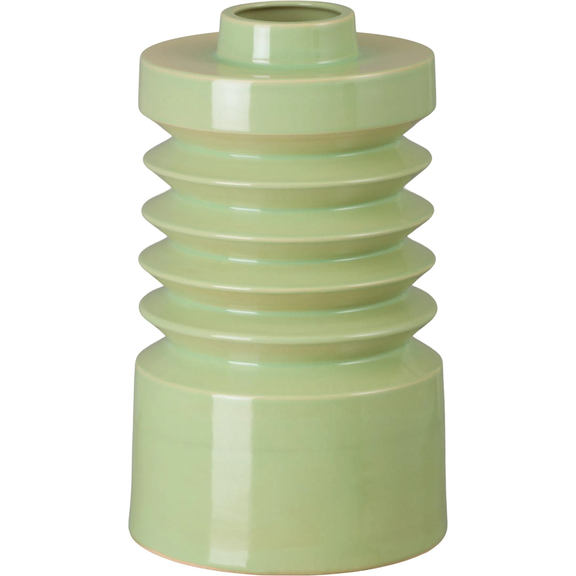 Jag Vase by Emissary in glossy glaze. Made from ceramic in a unique style.