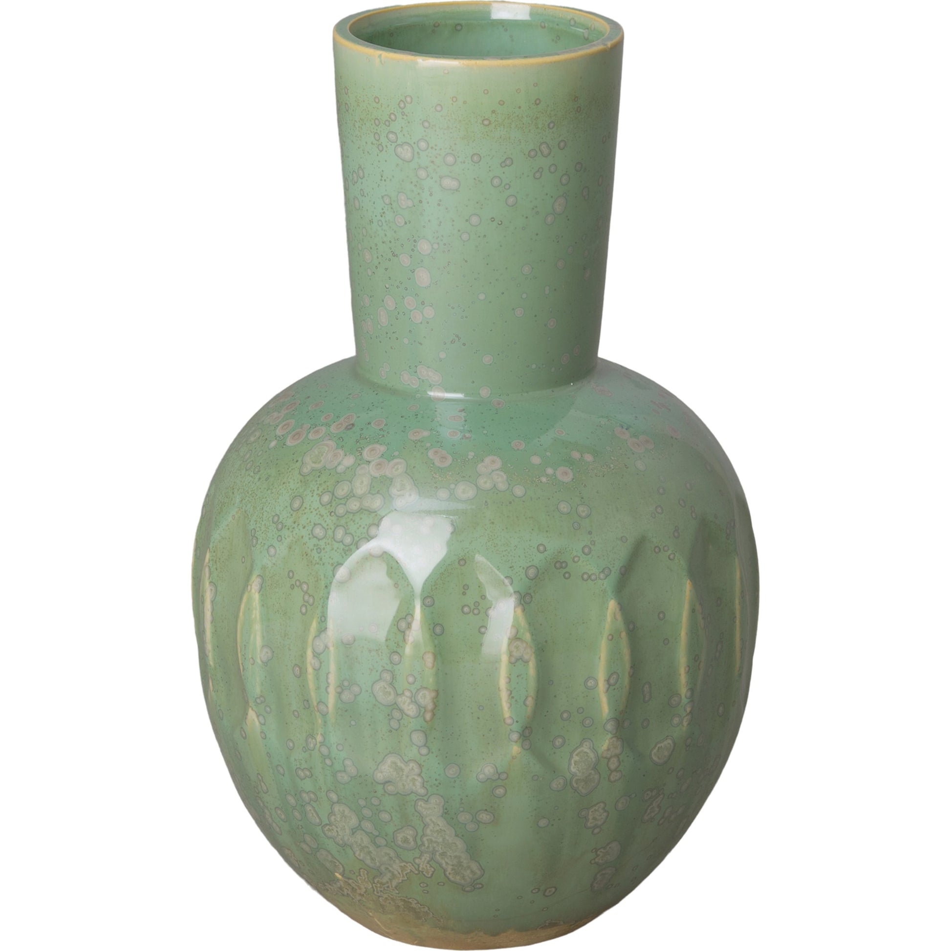 Ellipse Neck Vase by Emissary in glossy glaze. Made from ceramic in a modern style.