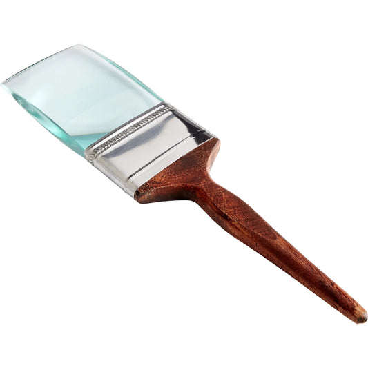 Broad Brush Sculpture by Cyan Design in brown. Made from aluminum - glass - wood in a modern style.