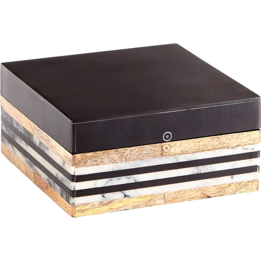 Avondale Container by Cyan Design in natural, black. Made from resin, wood in a eclectic & global style.