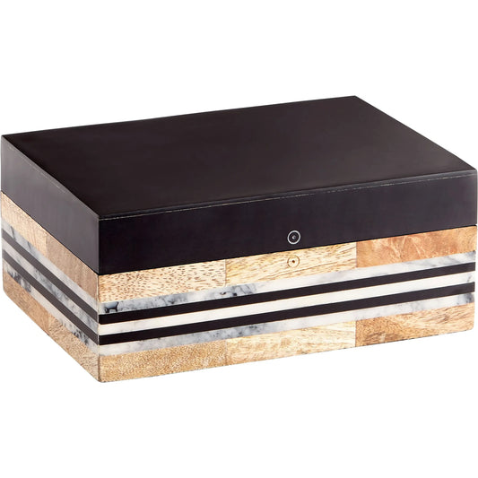 Avondale Container by Cyan Design in natural, black. Made from resin, wood in a eclectic & global style.