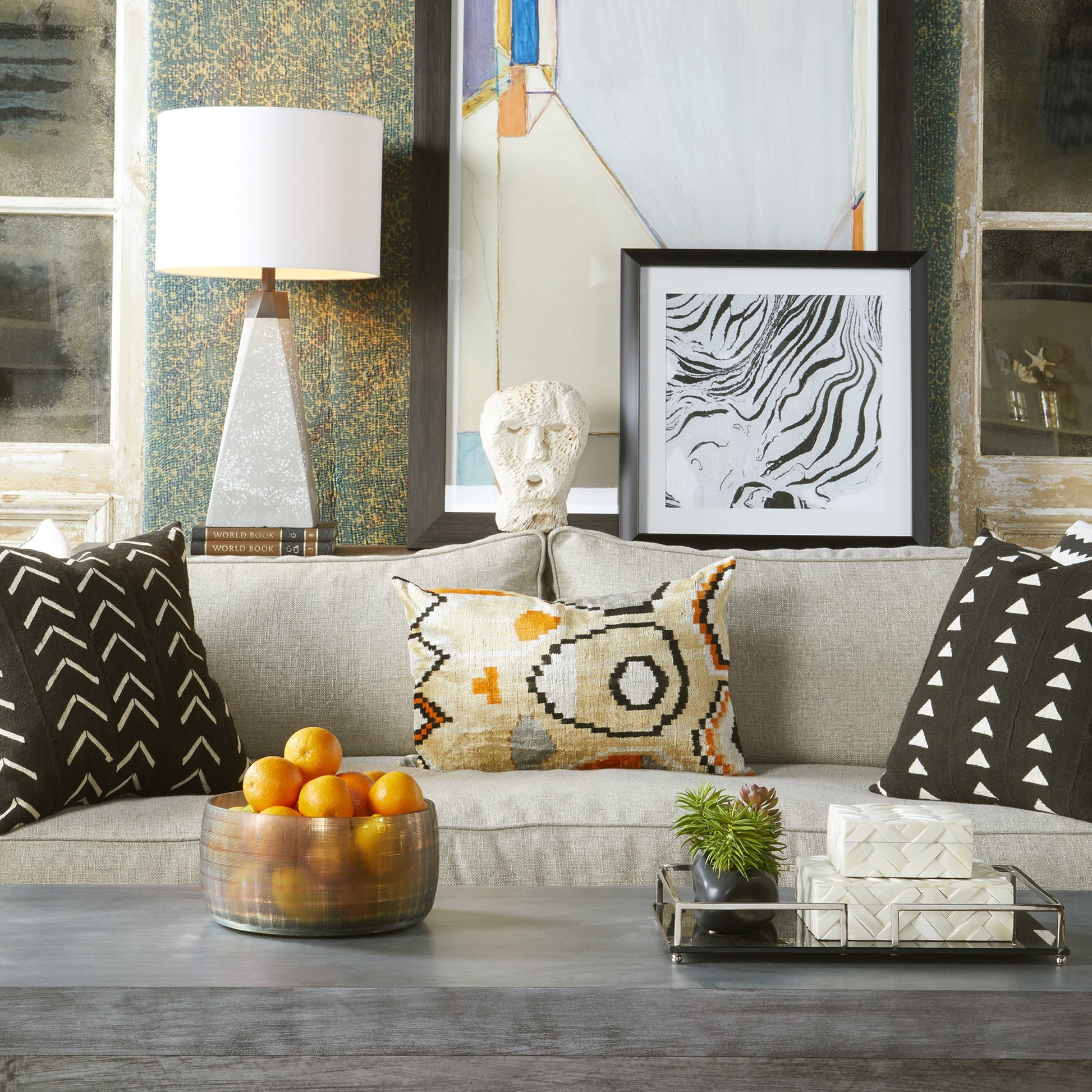 Cumberland Container by Cyan Design in white. Made from bone, wood in a eclectic & global style.