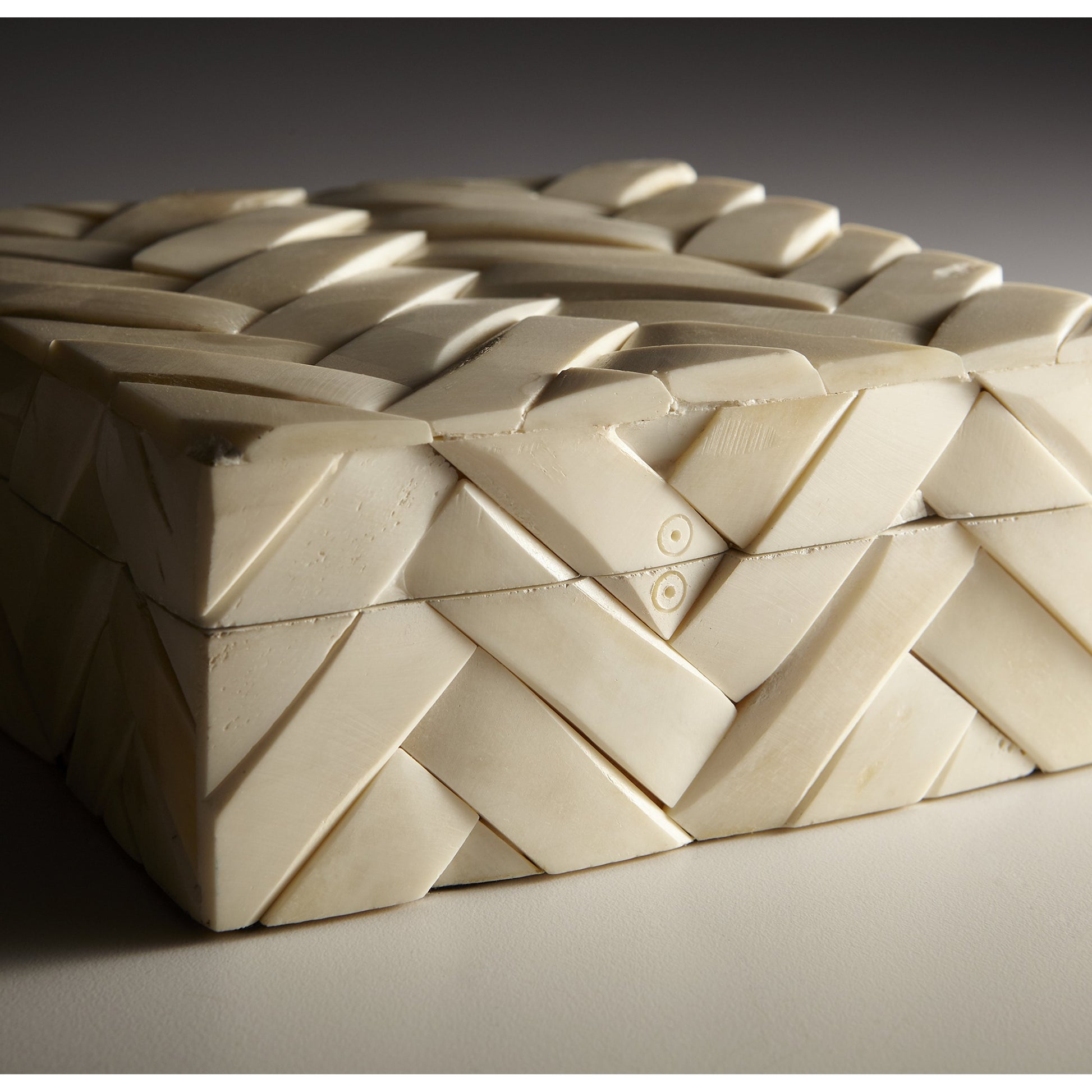Cumberland Container by Cyan Design in white. Made from bone, wood in a eclectic & global style.
