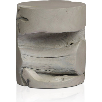 Teak Stool by Four Hands. Made from solid teak in a modern style.