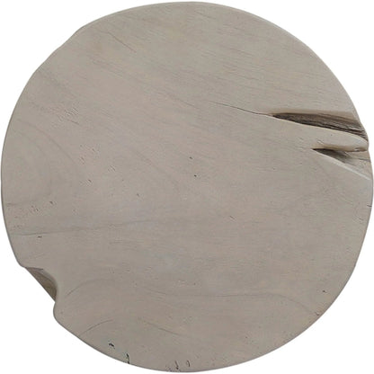 Teak Stool by Four Hands. Made from solid teak in a modern style.