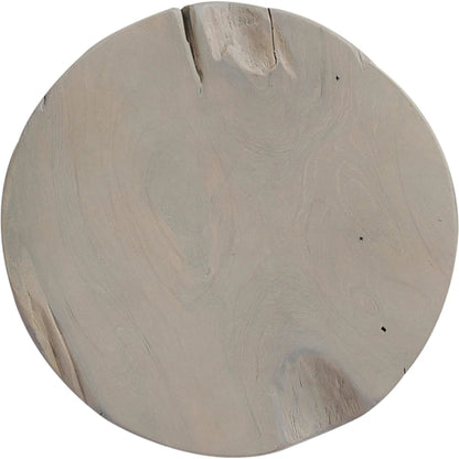 Teak Stool by Four Hands. Made from solid teak in a modern style.
