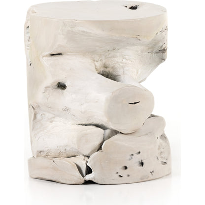 Teak Stool by Four Hands. Made from solid teak in a modern style.