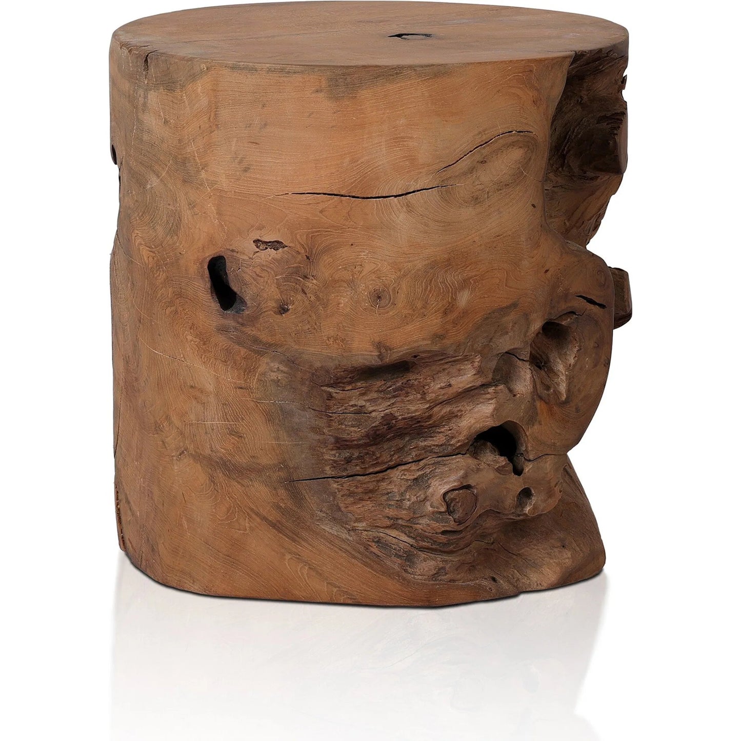 023 SI-1977847 | Additional Silo | Teak Stool by Four Hands. Made from solid teak in a modern style.