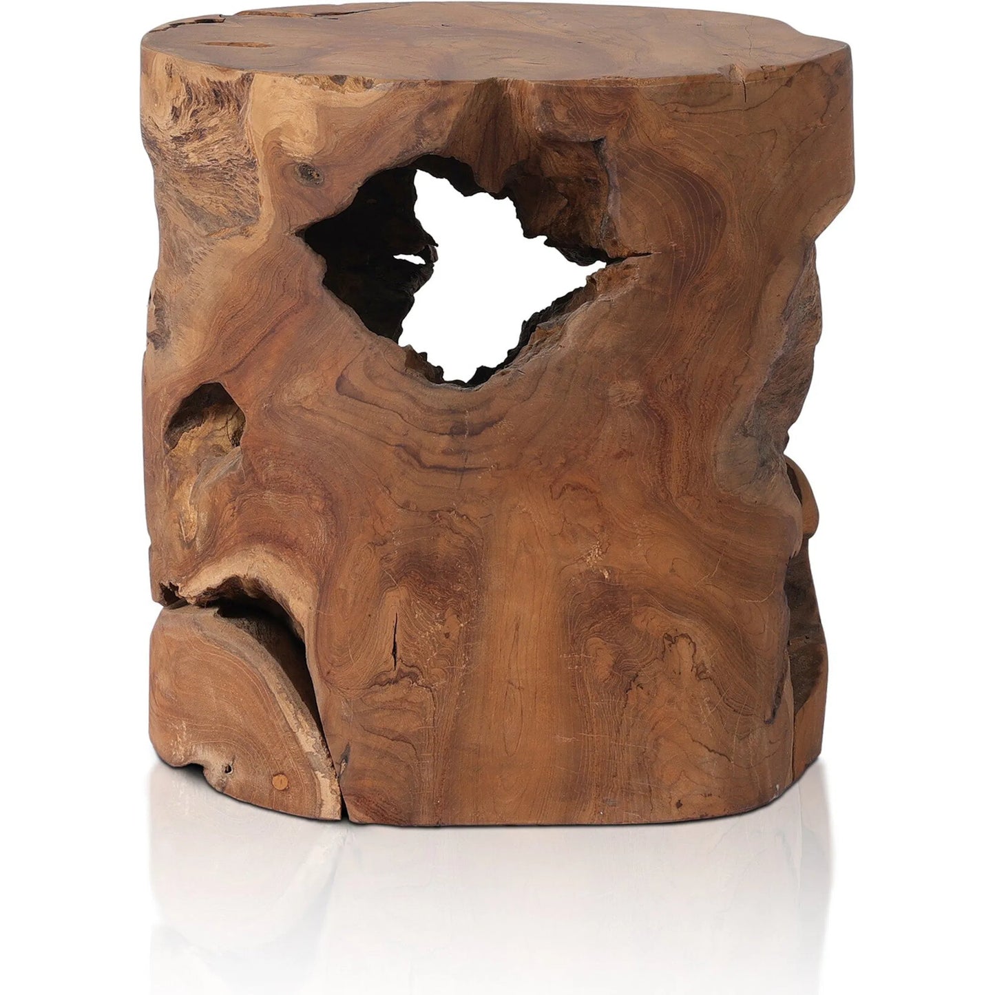 019 SI-1977847 | Additional Silo | Teak Stool by Four Hands. Made from solid teak in a modern style.