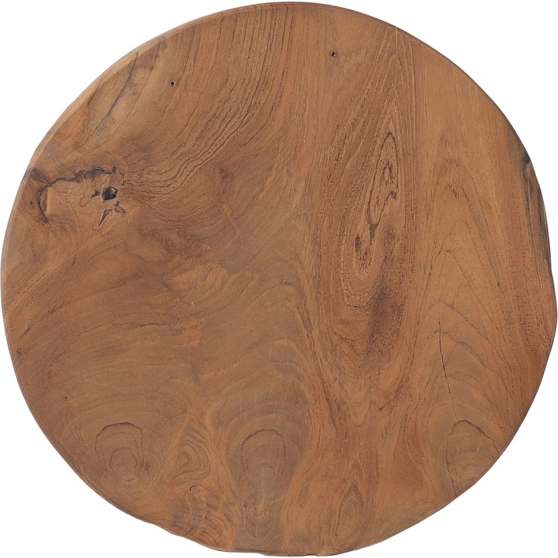 Teak Stool by Four Hands. Made from solid teak in a modern style.