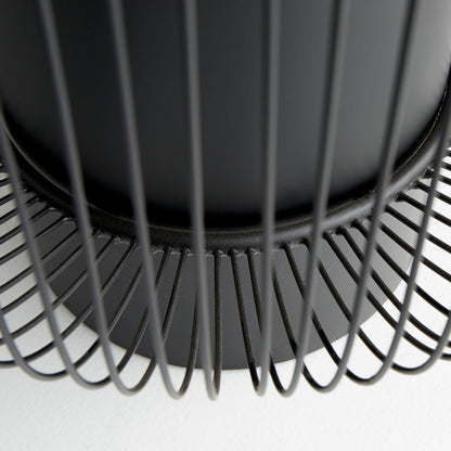 Carousel Table by Cyan Design in graphite. Made from iron, glass in a modern style.