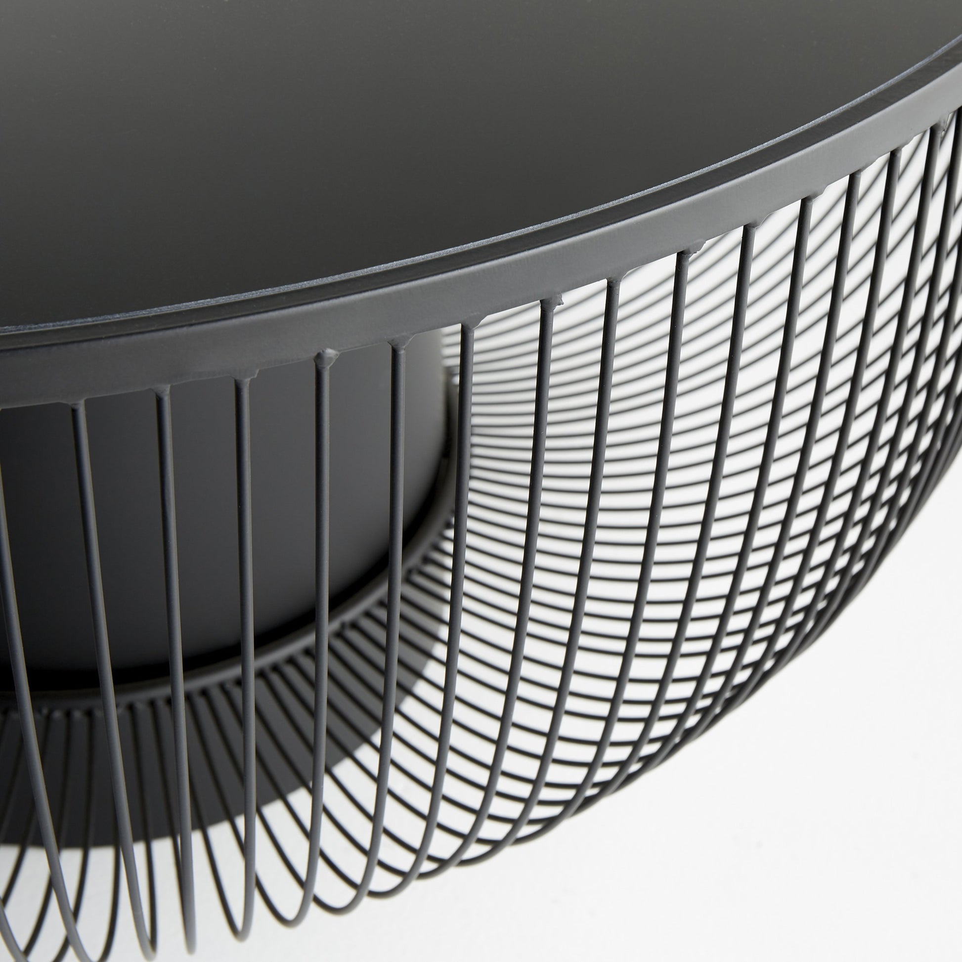 Carousel Table by Cyan Design in graphite. Made from iron, glass in a modern style.