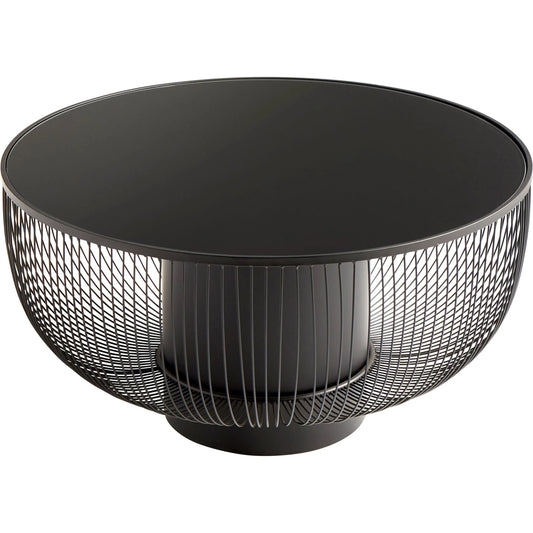 Carousel Table by Cyan Design in graphite. Made from iron, glass in a modern style.