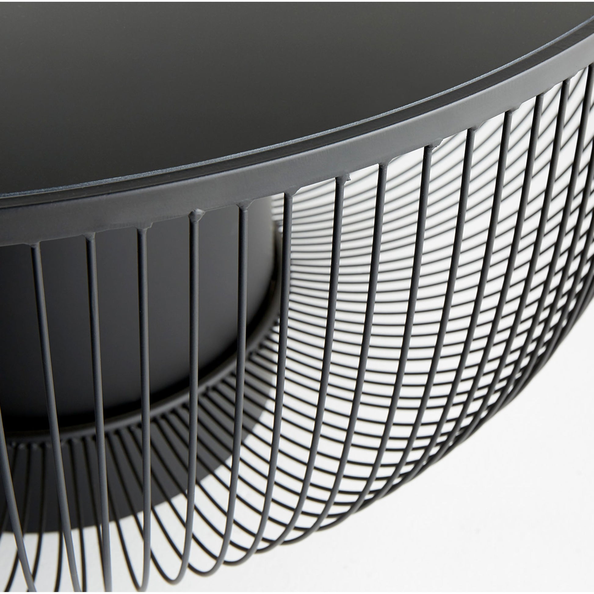 Carousel Table by Cyan Design in graphite. Made from iron, glass in a modern style.