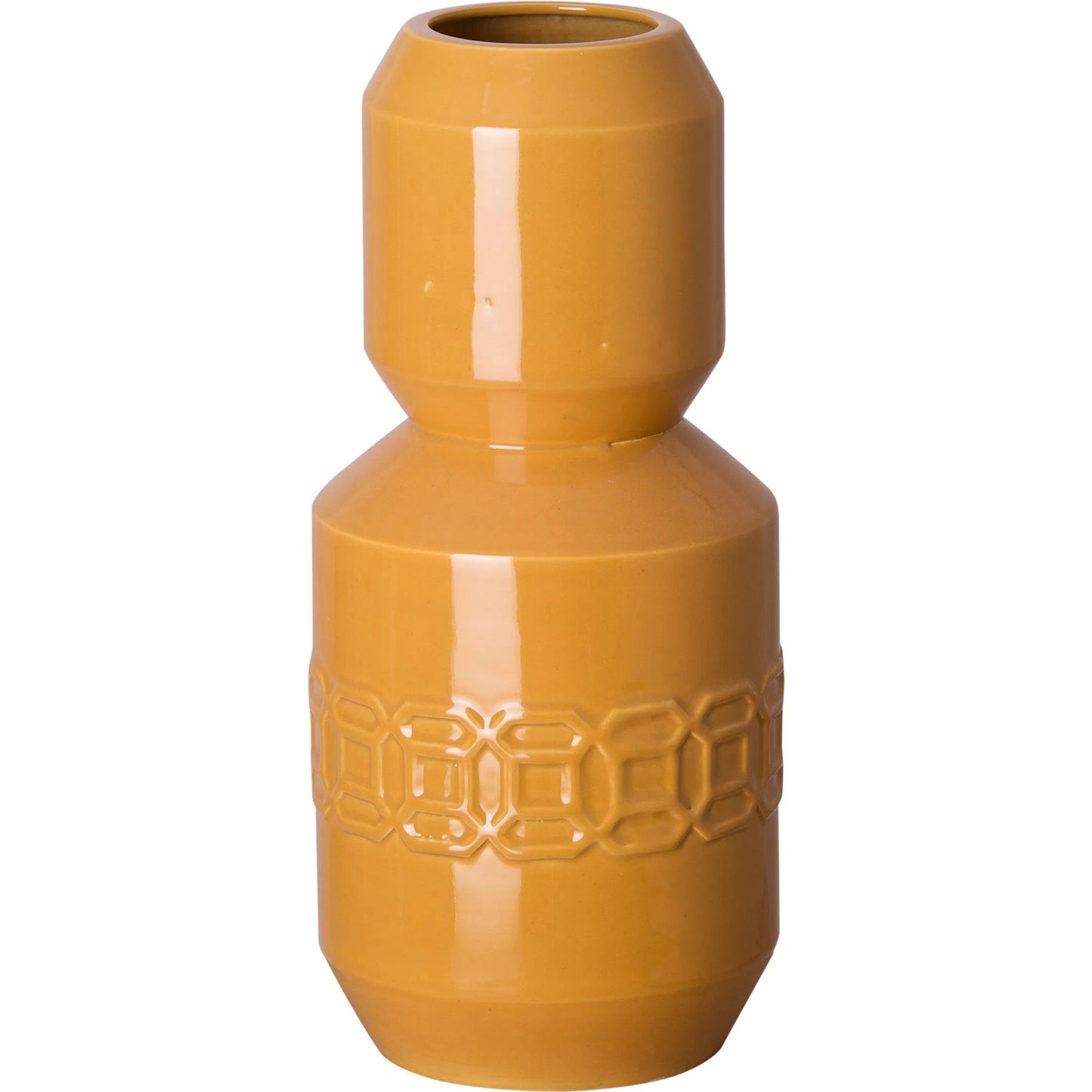 000 SI-2630340 | Primary Silo | Axton Gourd Vase by Emissary in glossy glaze. Made from ceramic in a unique style.