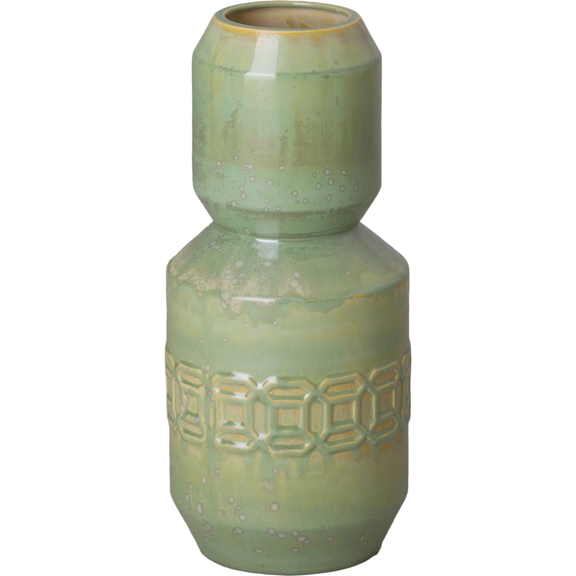 Axton Gourd Vase by Emissary in glossy glaze. Made from ceramic in a unique style.