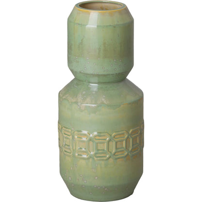 Axton Gourd Vase by Emissary in glossy glaze. Made from ceramic in a unique style.