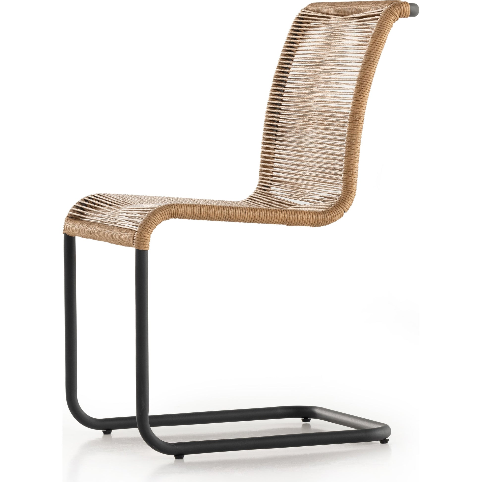 Grover Outdoor Dining Chair by Four Hands. Made from iron, 100% polyethylene in a coastal style.
