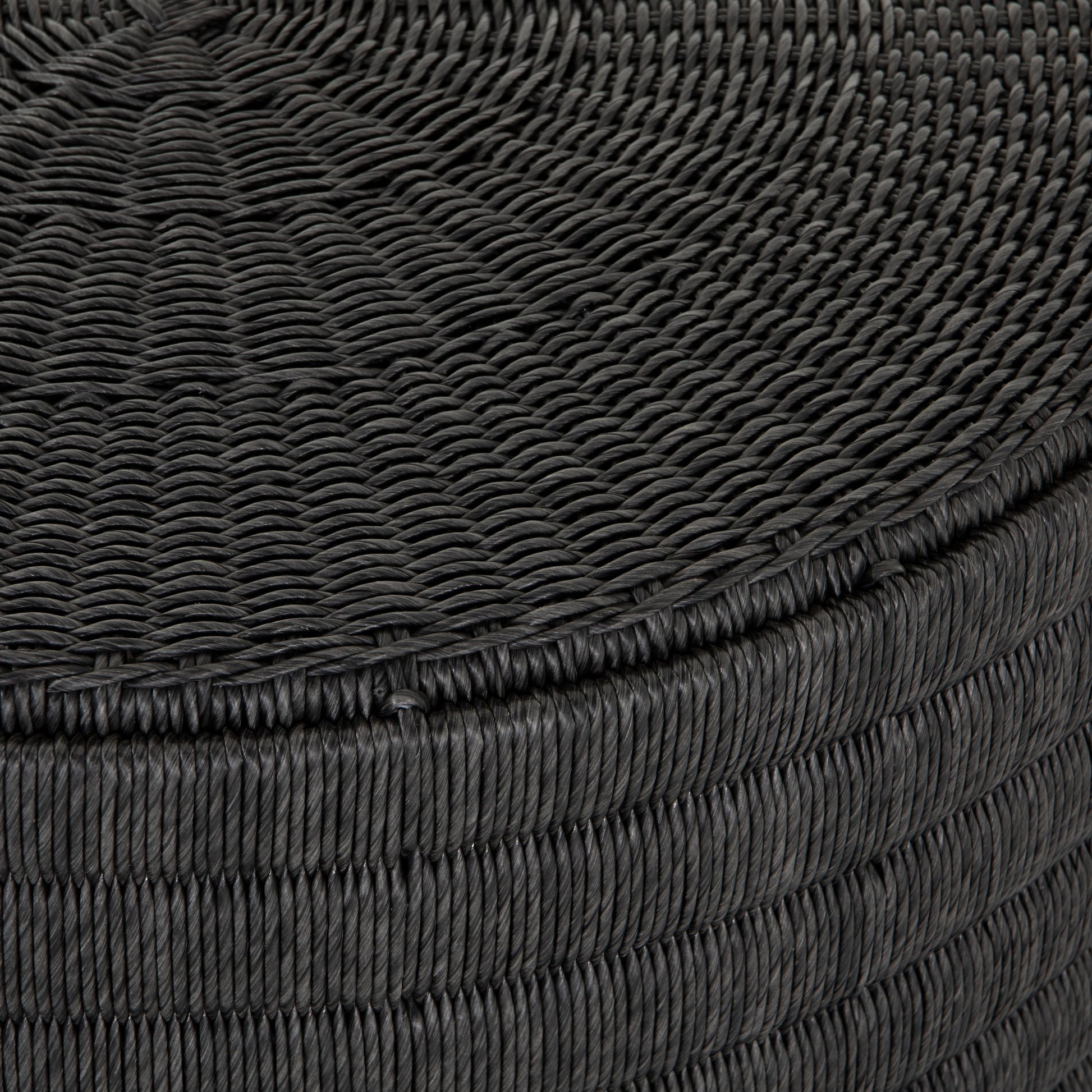 Madura Coffee Table by Four Hands in vintage coal. Made from 100% polyethylene, aluminum in a coastal style.