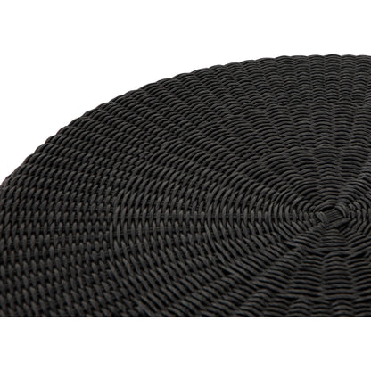 Madura Coffee Table by Four Hands in vintage coal. Made from 100% polyethylene, aluminum in a coastal style.