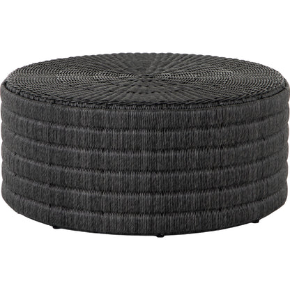 Madura Coffee Table by Four Hands in vintage coal. Made from 100% polyethylene, aluminum in a coastal style.