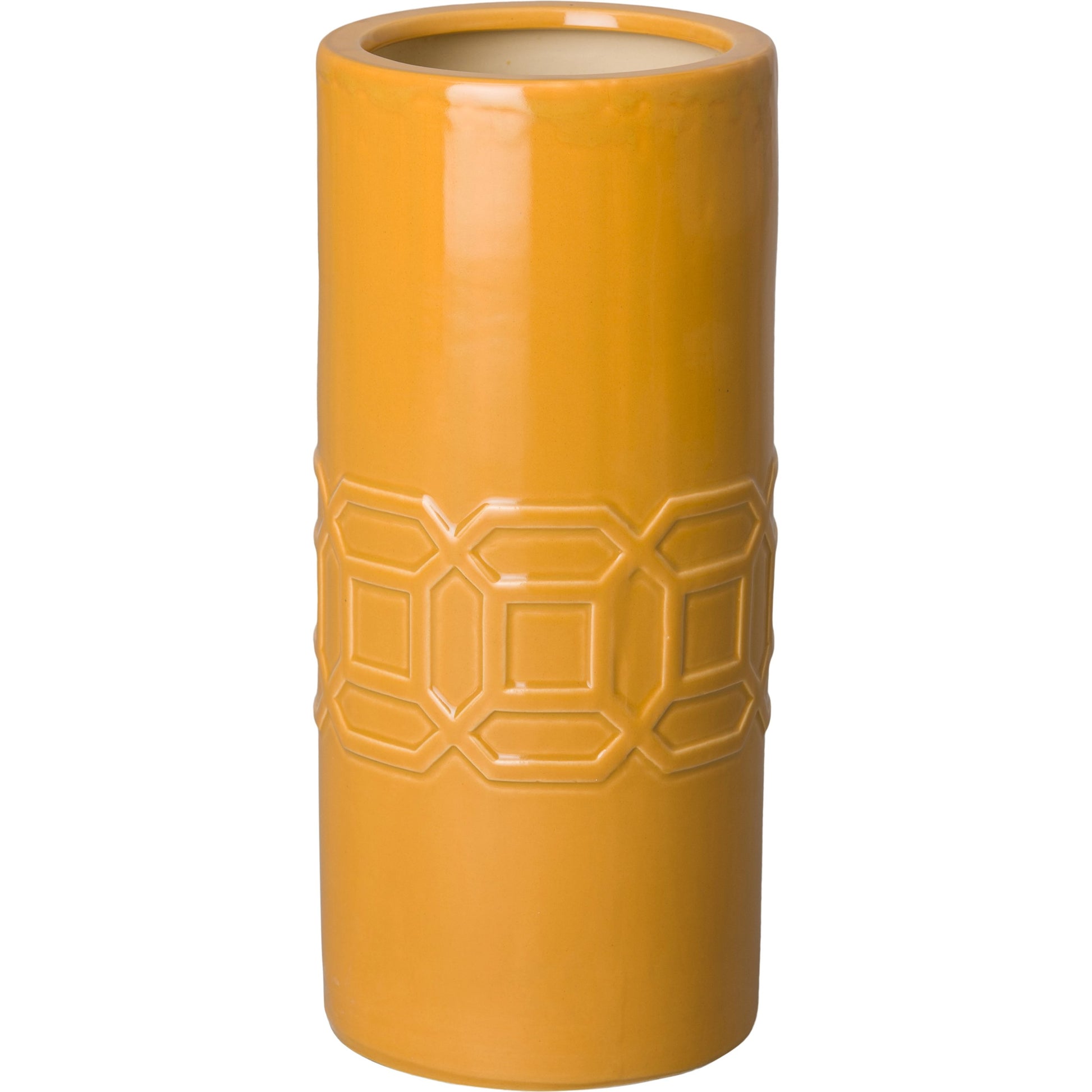 Axton Umbrella Stand by Emissary in glossy glaze. Made from porcelain in a modern style.
