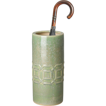 Axton Umbrella Stand by Emissary in glossy glaze. Made from porcelain in a modern style.