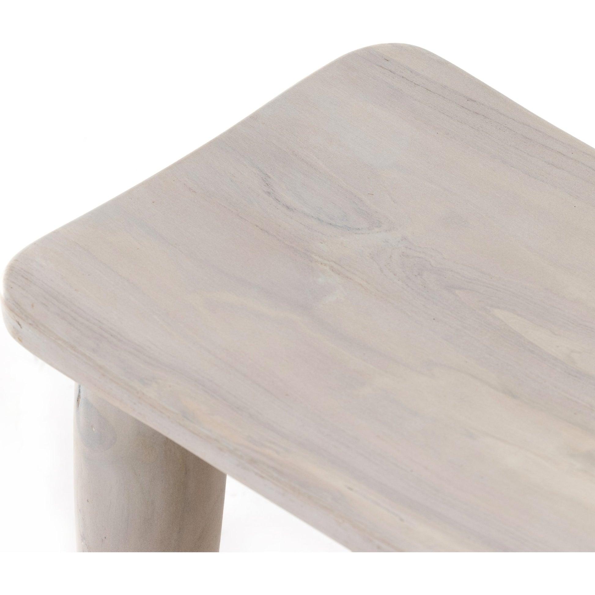 Zuri Stool by Four Hands in aged natural teak. Made from solid teak in a modern style.