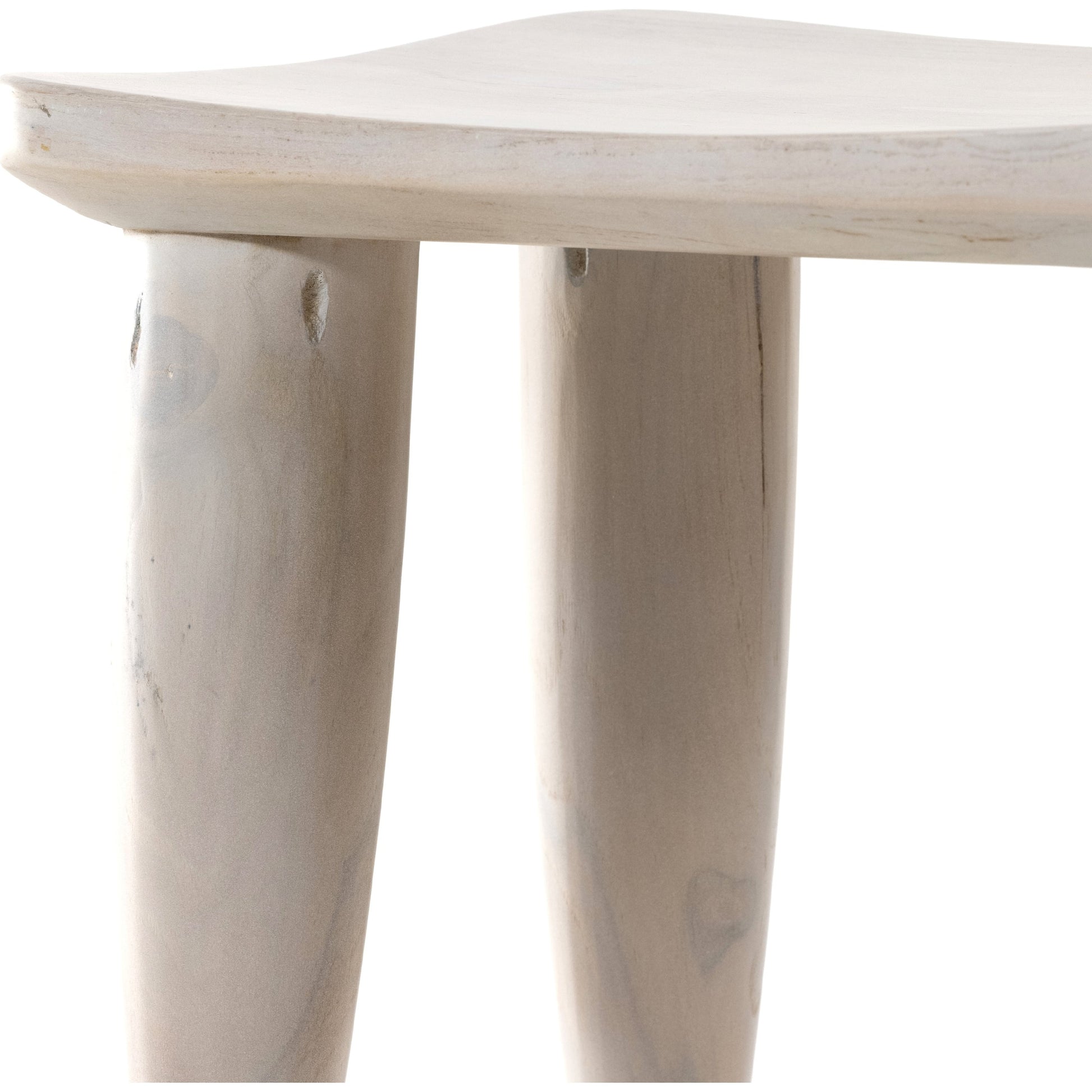 Zuri Stool by Four Hands in aged natural teak. Made from solid teak in a modern style.