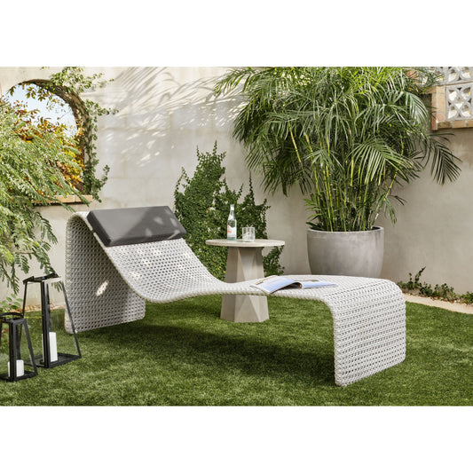 Paige Outdoor Woven Chaise by Four Hands. Made from unique in a coastal style.