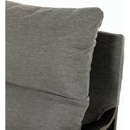 Avon Outdoor Sling Chair by Four Hands in faye sand, bronze. Made from 100% olefin, aluminum, 59% polyurethane foam, 30% polyester fiber, 11% polyester fiber batting in a modern style.