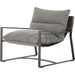 Avon Outdoor Sling Chair by Four Hands. Made from 100% olefin, aluminum, 59% polyurethane foam, 30% polyester fiber, 11% polyester fiber batting in a modern style.