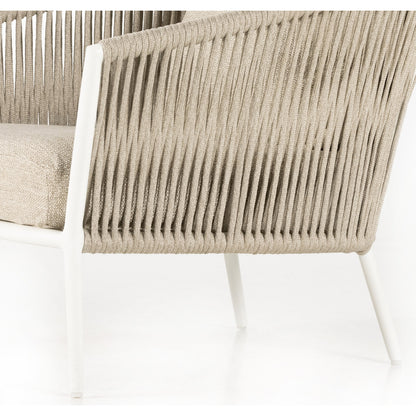 Porto Outdoor Chair by Four Hands. Made from 100% olefin, aluminum, 100% polypropylene in a modern style.