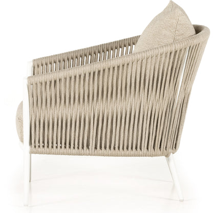 Porto Outdoor Chair by Four Hands. Made from 100% olefin, aluminum, 100% polypropylene in a modern style.