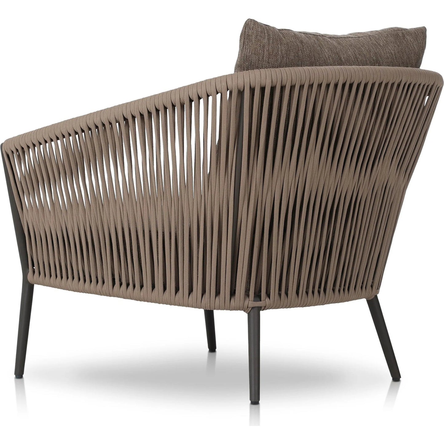 029 SI-2320217 | Closeup | Porto Outdoor Chair by Four Hands. Made from 100% olefin, aluminum, 100% polypropylene in a modern style.