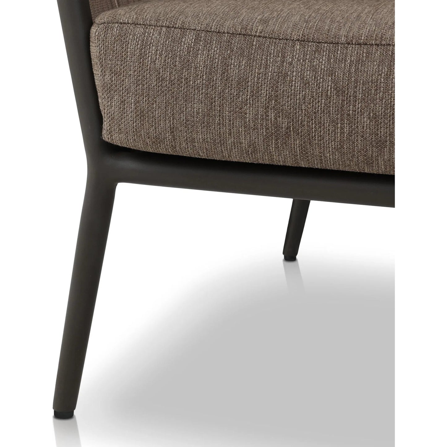 032 SI-2320217 | Closeup | Porto Outdoor Chair by Four Hands. Made from 100% olefin, aluminum, 100% polypropylene in a modern style.