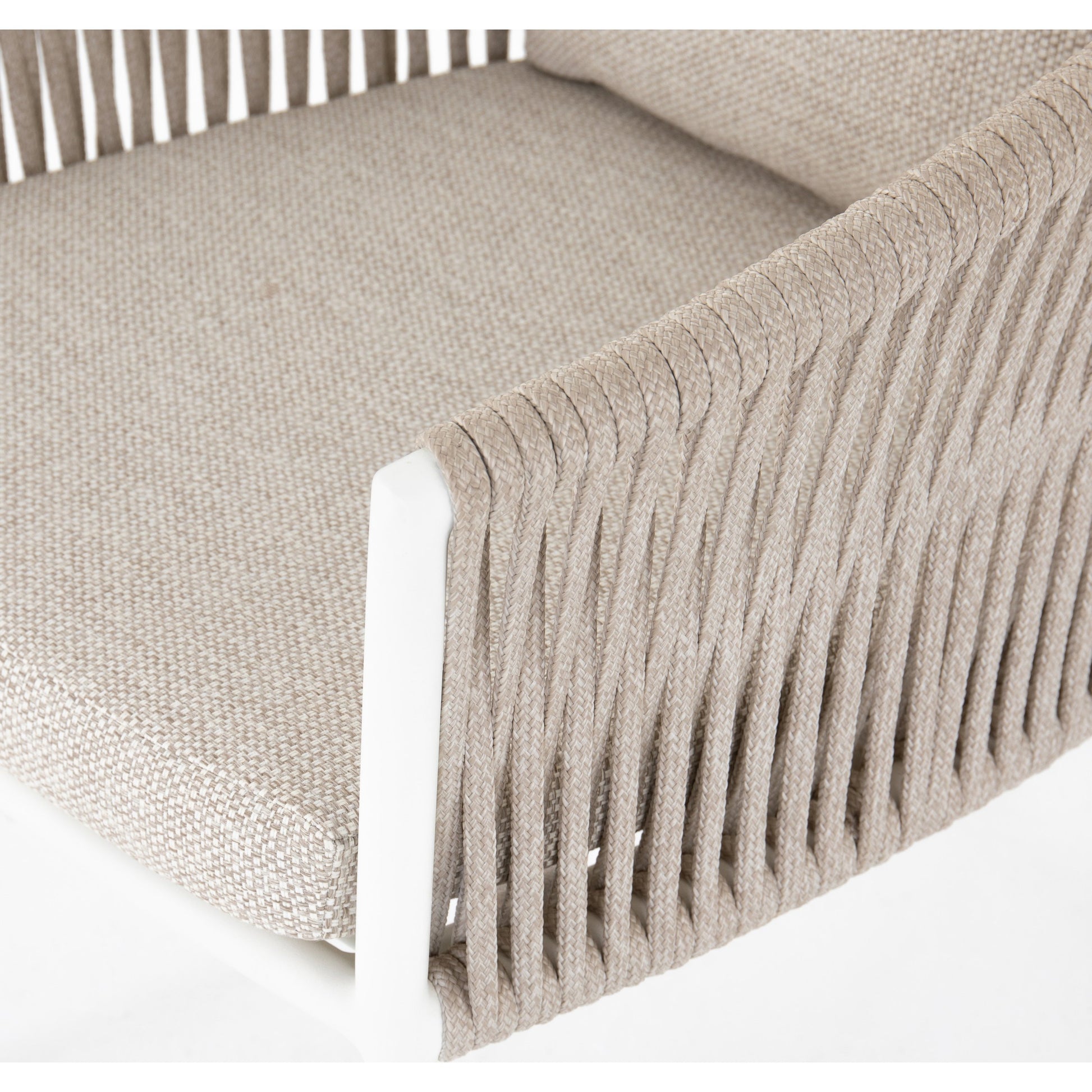 Porto Outdoor Dining Chair by Four Hands. Made from 100% olefin, aluminum, 100% polypropylene in a modern style.