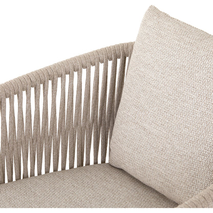 Porto Outdoor Dining Chair by Four Hands. Made from 100% olefin, aluminum, 100% polypropylene in a modern style.