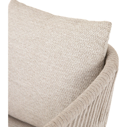 Porto Outdoor Dining Chair by Four Hands. Made from 100% olefin, aluminum, 100% polypropylene in a modern style.