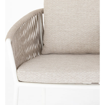 Porto Outdoor Dining Chair by Four Hands. Made from 100% olefin, aluminum, 100% polypropylene in a modern style.